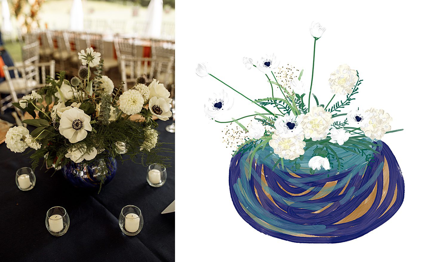 anemone floral arrangement