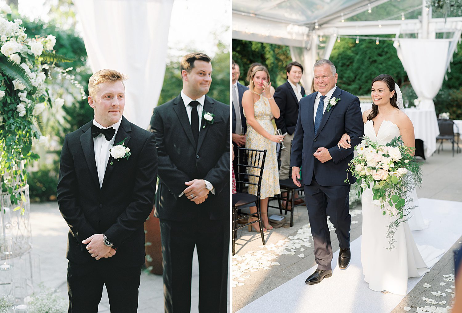 bride walking down the aisle