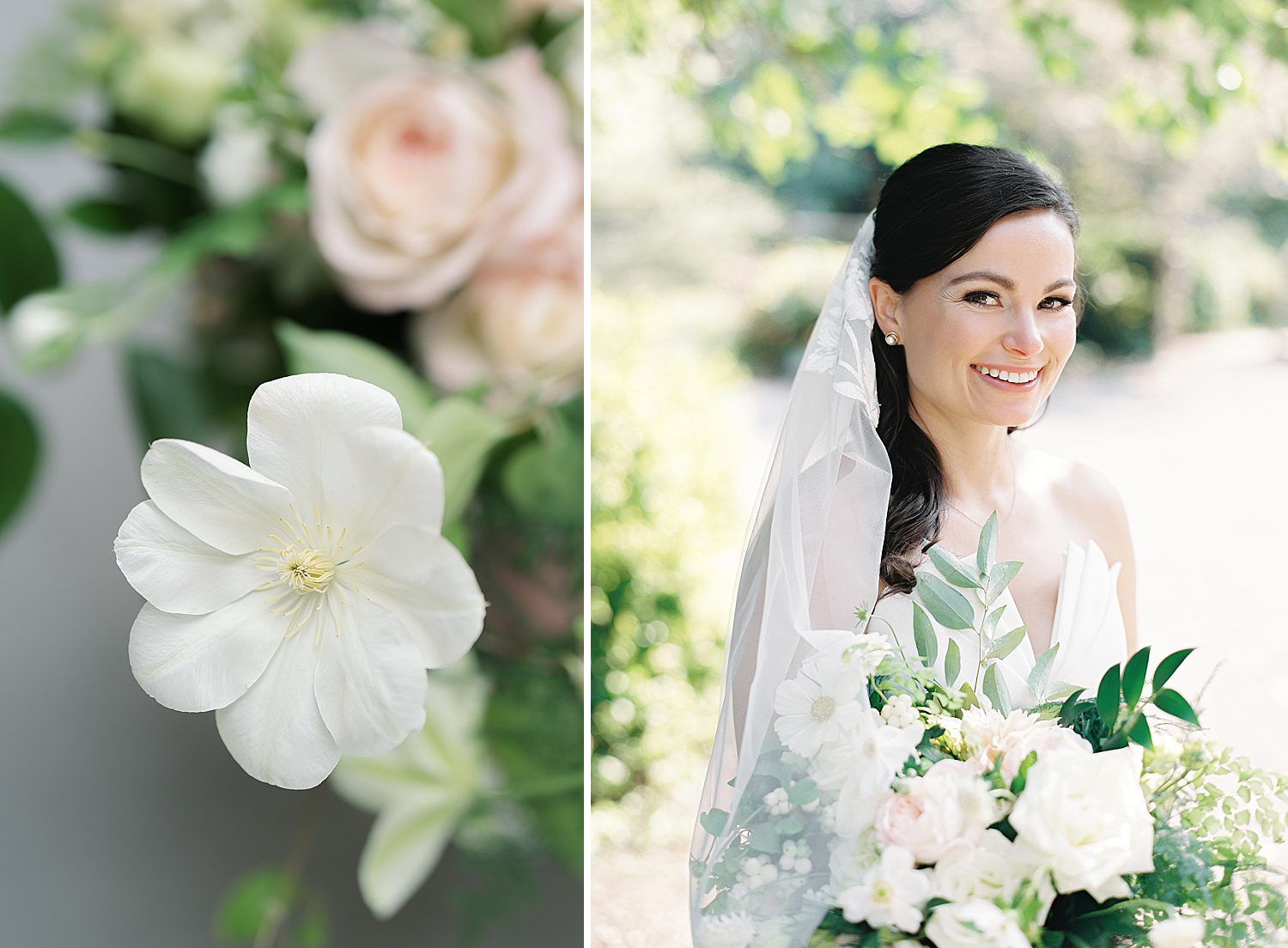 bride wearing veil