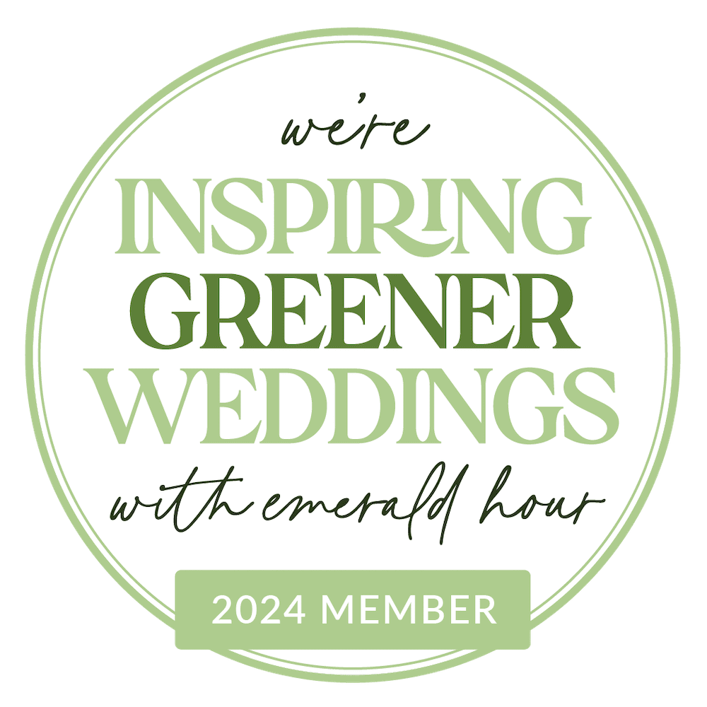 emerald hour sustainable weddings badge